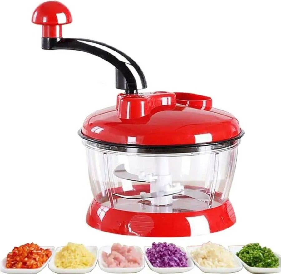 Brandless Chopper Hakmolen Groentesnijder Electrisch Rood