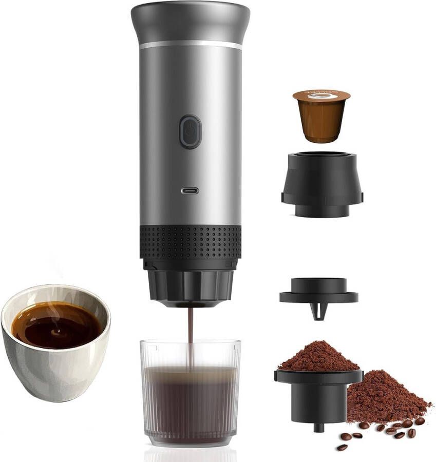 Brandlesss Draagbare Koffiemachine Koffiezetapparaat Auto Compact