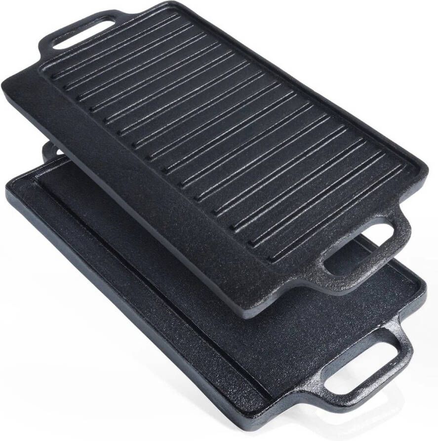 Brandless Grillplaat Inductie Bakplaat Gietijzer Zwart