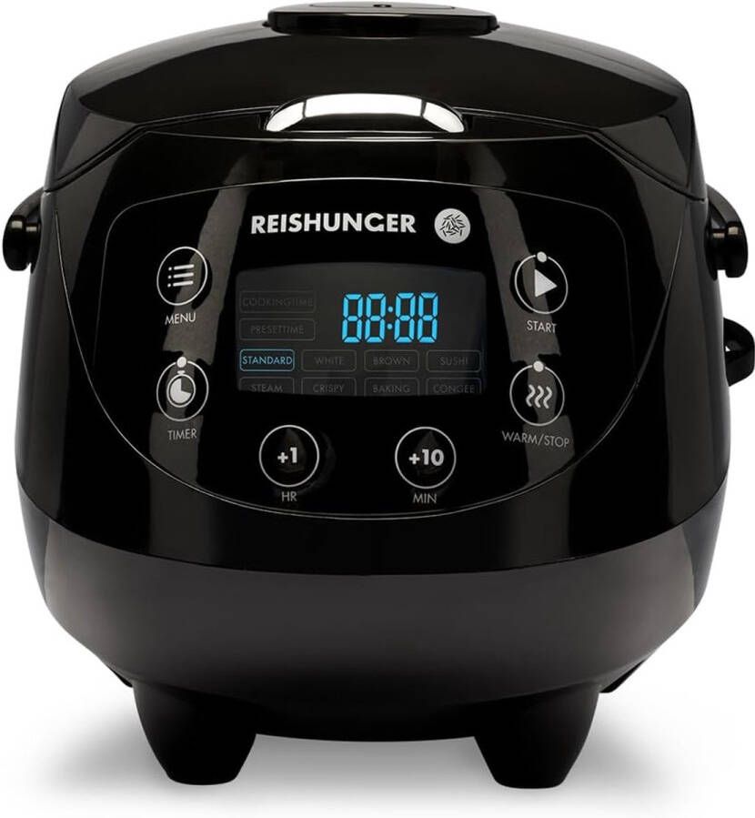 Brandless Rijstkoker met Stomer Multicooker Warmhoudfunctie Zwart