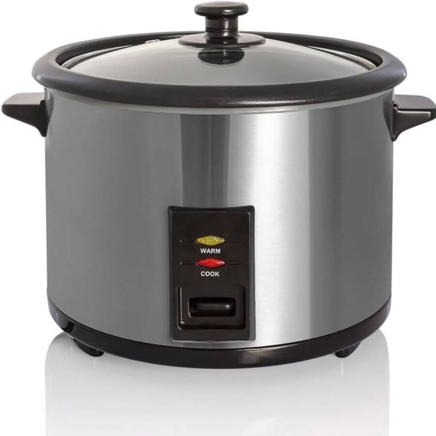 Brandless Rijstkoker Multicooker Warmhoudfunctie Grijs met Zwart