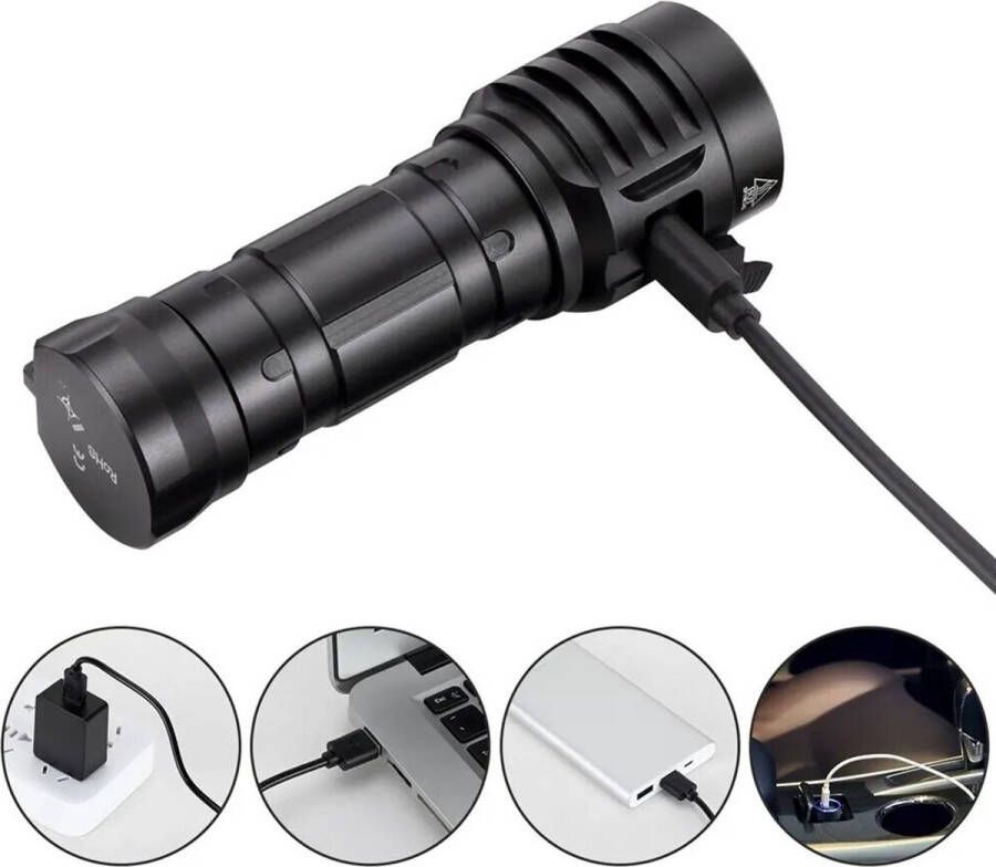 Brandless Sofirn IF25A BLF Anduril Krachtige USB C oplaadbare LED-zaklamp 21700 lamp 4000lm 4 * SST20 Torch