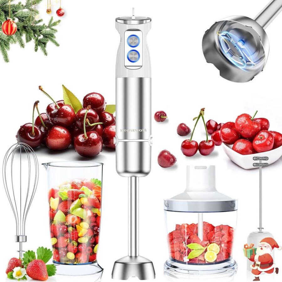 Brandless Staafmixer Set Hakmolen Groentesnijder Soepmaker Draadloos