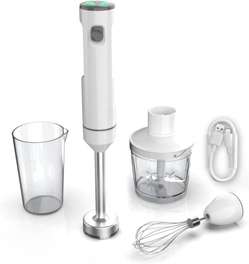 Brandless Staafmixer Set Hakmolen Groentesnijder Soepmaker Draadloos