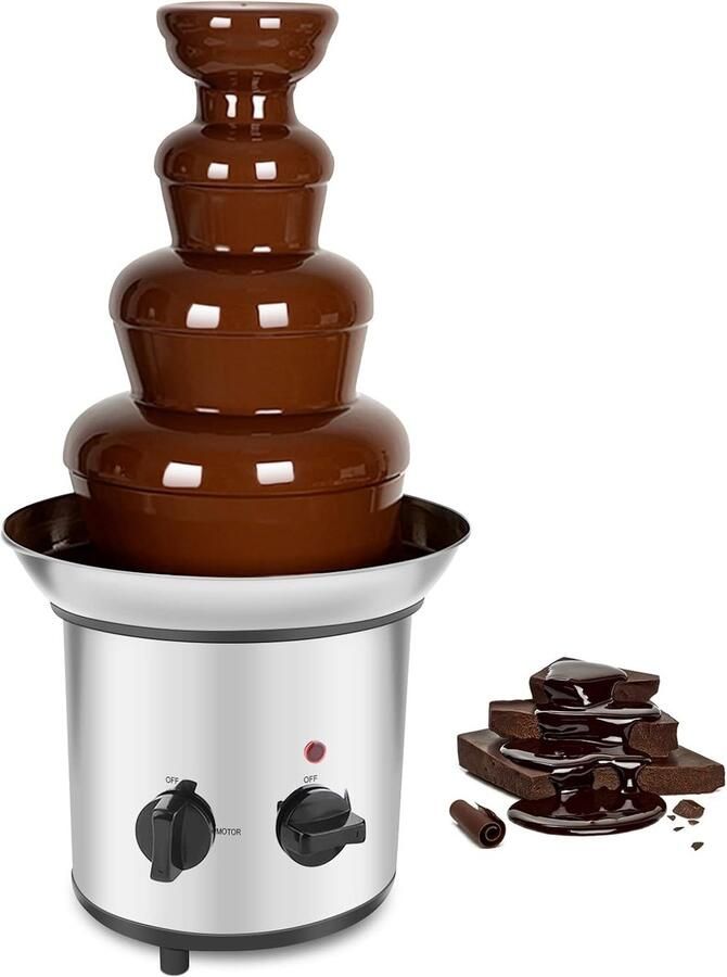 Brandlesss Chocoladefontein Chocoladefondue -Zilver