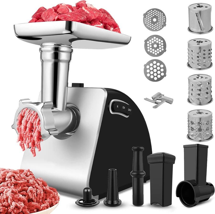 Brandlesss Elektrische Groentesnijder Multifunctioneel Vleesmolen Gehaktmolen Uiensnijder