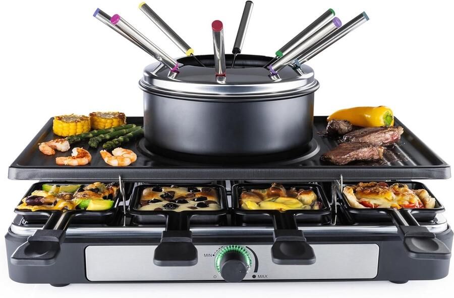 Brandlesss Gourmetstellen Raclette Teppanyaki Bakplaat