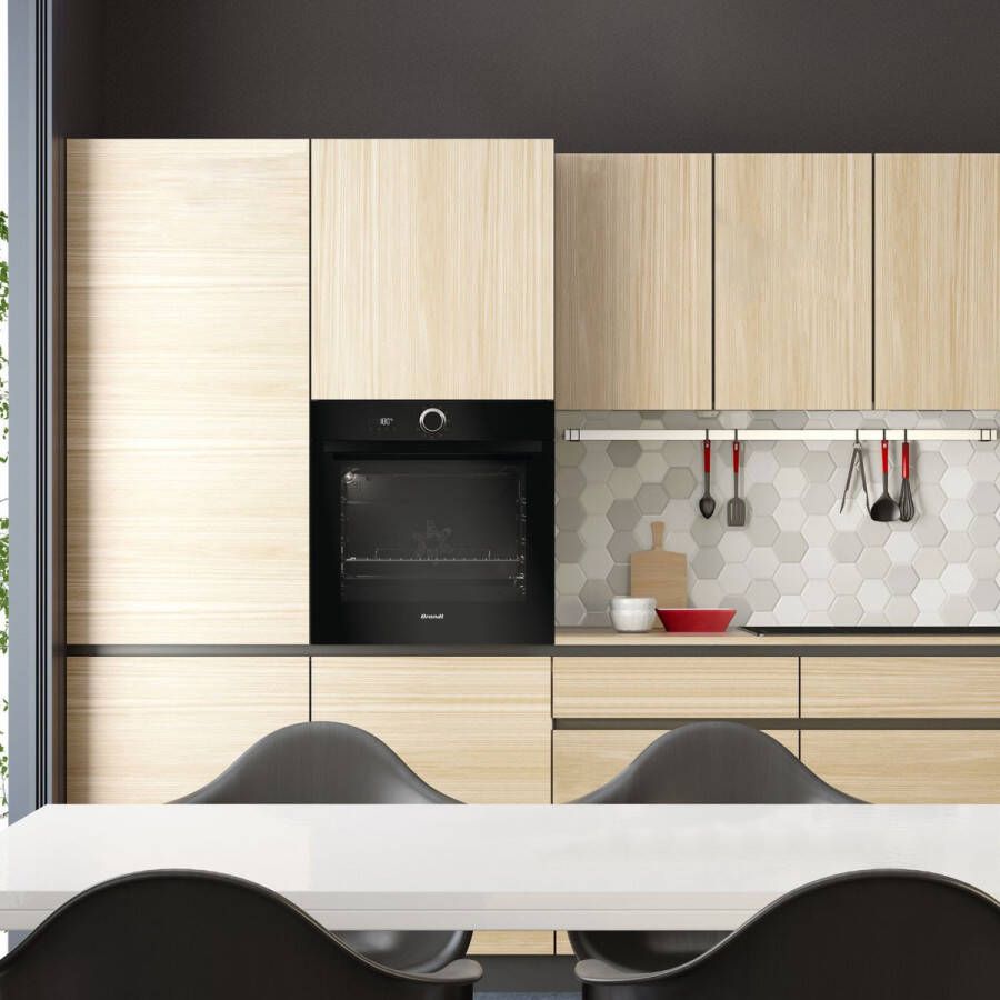 Cstore BRANDT BXP5560B Elektrische ingebouwde multifunctionele heteluchtoven 73L Pyrolyse A + Zwart - Foto 2