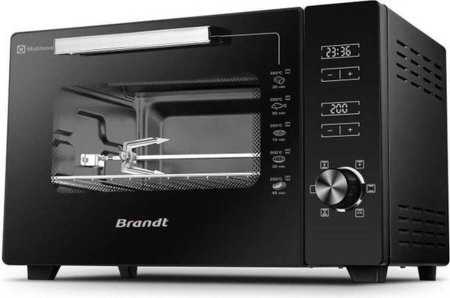 Brandt FC406MHB Mini-oven 40 L Afmetingen schaal: 2x38 cm Temperatuurstand: 40°C op 220°C