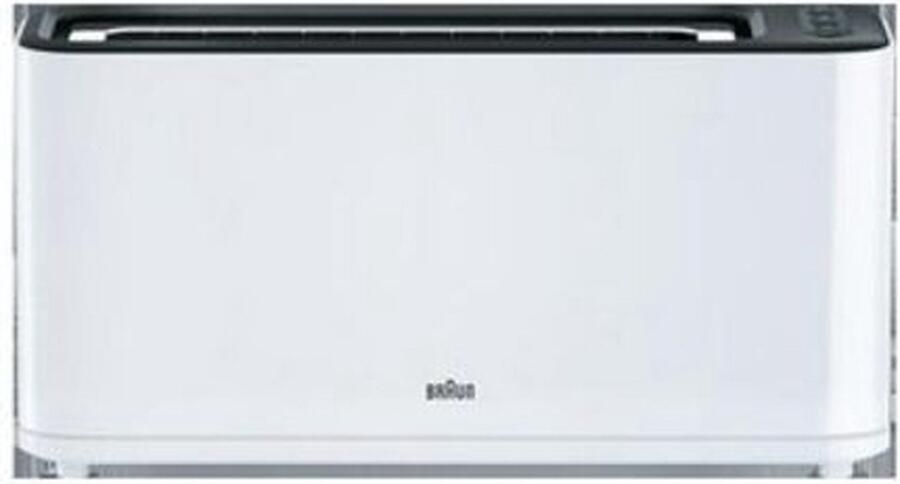 Braun Broodrooster HT3100WH 1000W Wit Zwart Ziverachtig