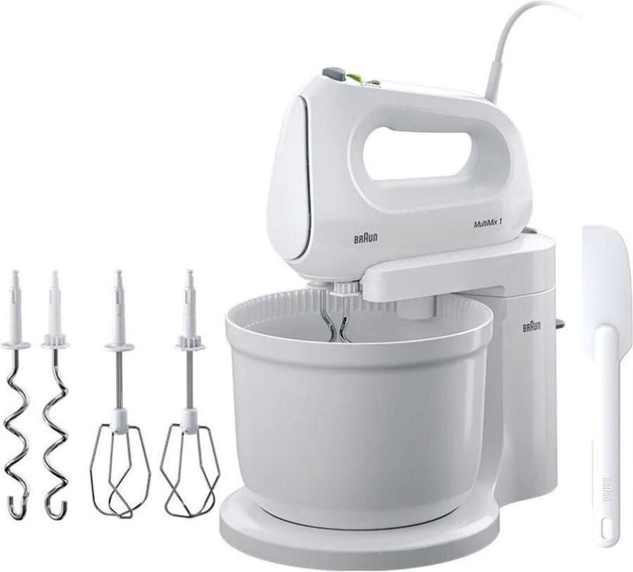 Braun HM1070WH Handmixer MultiMix 1400W
