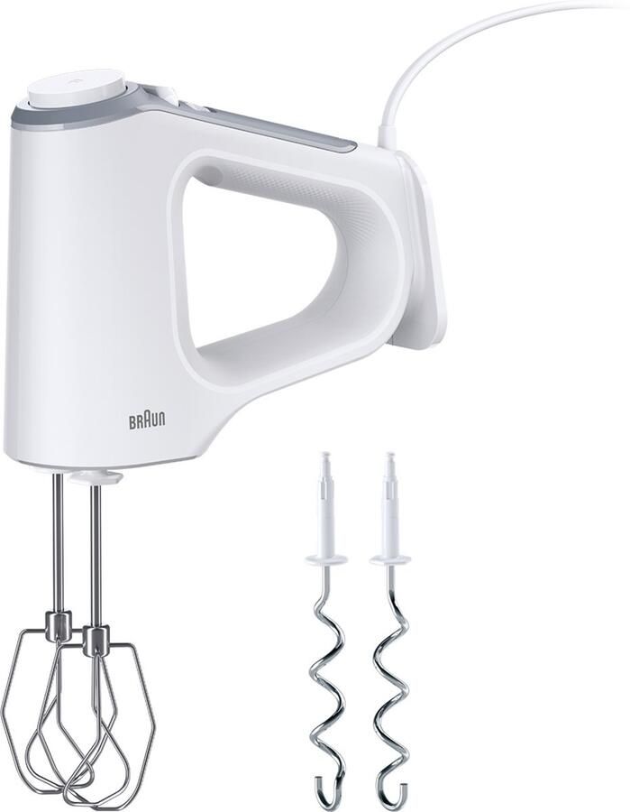 Braun MultiMix 3 HM3200WH Handmixer Ergonomische handgreep 500W 5 standen + turbo