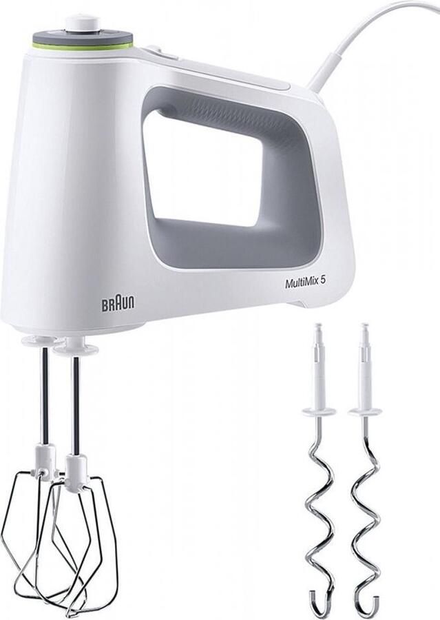 Braun MultiMix 5 HM5000WH Krachtige Handmixer – 700 W – Grijs Wit Krachtig Comfortabel en Veelzijdig Beste Koop - Foto 3