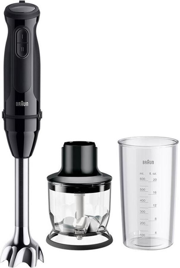 Braun MultiQuick 3 MQ30201M 0 6 l Staafmixer 900 W Zwart Gesatineerd staal - Foto 2