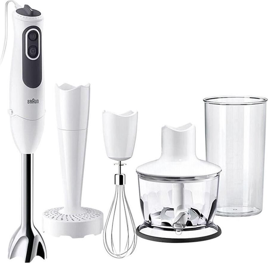 Braun MultiQuick 3 Vario MQ3137WH Sauce+ staafmixer Wit