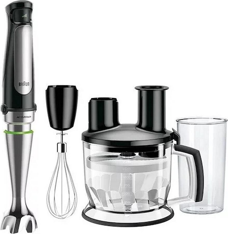 Braun Staafmixer MultiQuick 7 MQ 7075X 1000W traploos regelbaar keukenmachine