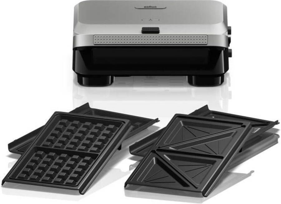 Braun Grill Sandwich Maker 5 SM5005 800 W Roestvrij staal Zwart