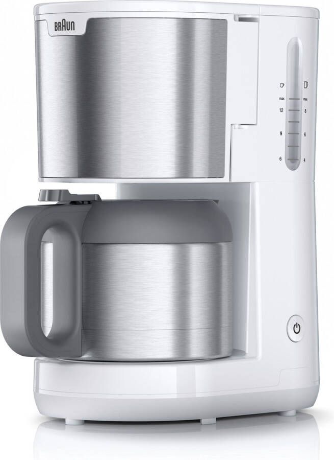 Braun Filterkoffieapparaat PurShine KF1505 BK 1 2 l 1000w automatische uitschakeling uitneembare filtermand roestvrij staal