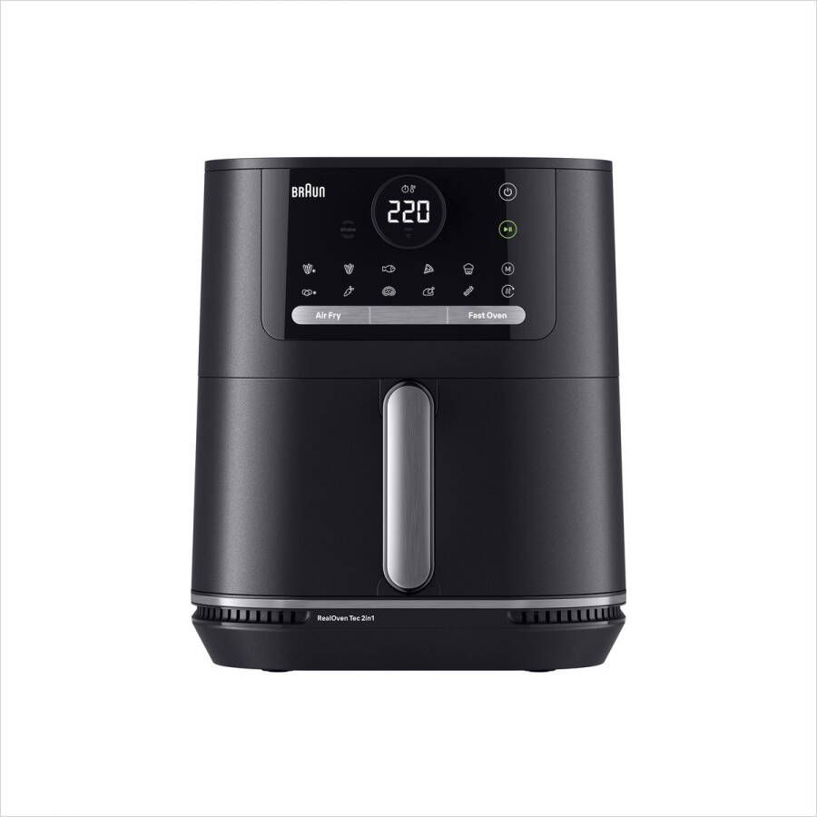 Braun MultiFry 5 Airfryer 2in1 HF5050 6L tot 6 personen Vaatwasbestendige Lade RealOven Tec