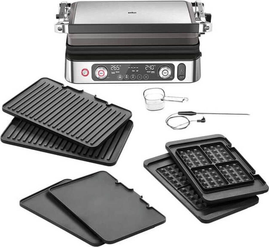 Braun CG9167 MultiGrill 9 pro Contact grill Grijs
