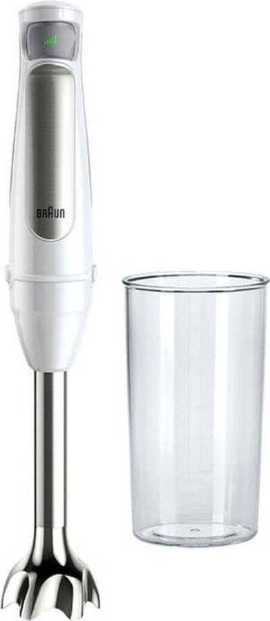 Braun MultiQuick 7 MQ7000WH – Staafmixer Traploze Easy SmartSpeed bediening Antispatvoet Inclusief maatbeker 600 ml Wit 1000 W