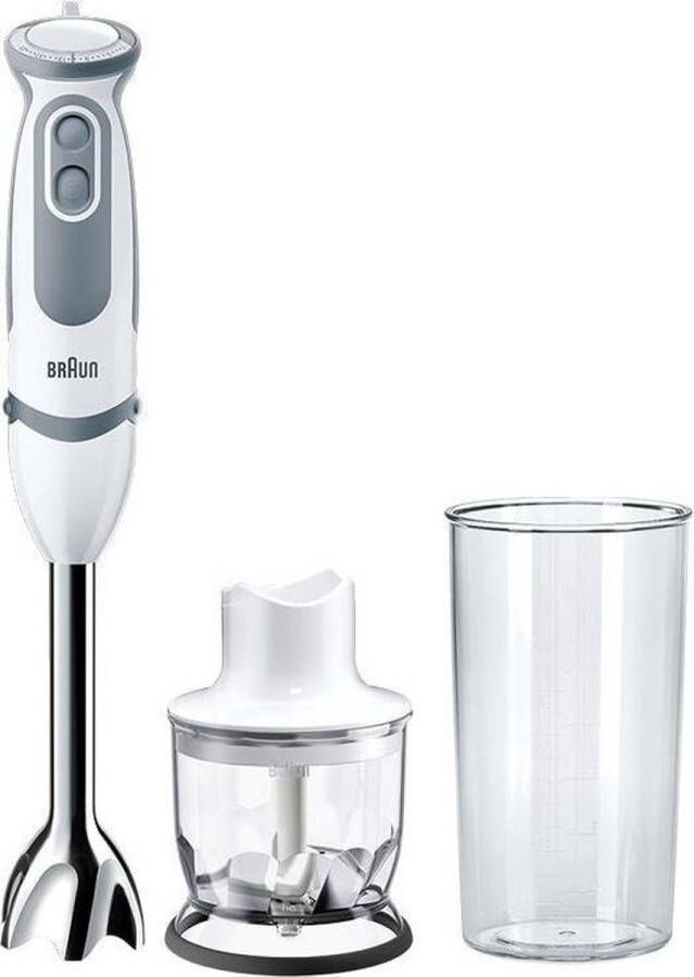 Braun MultiQuick 9 MultiQuick 5 Vario MQ 5220 WH 0 6 l Staafmixer 1000 W Grijs Roestvrijstaal Wit - Foto 3