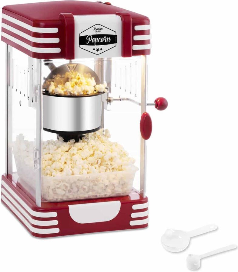Bredeco Popcorn Machine Retro-design jaren 50 rood - Foto 1