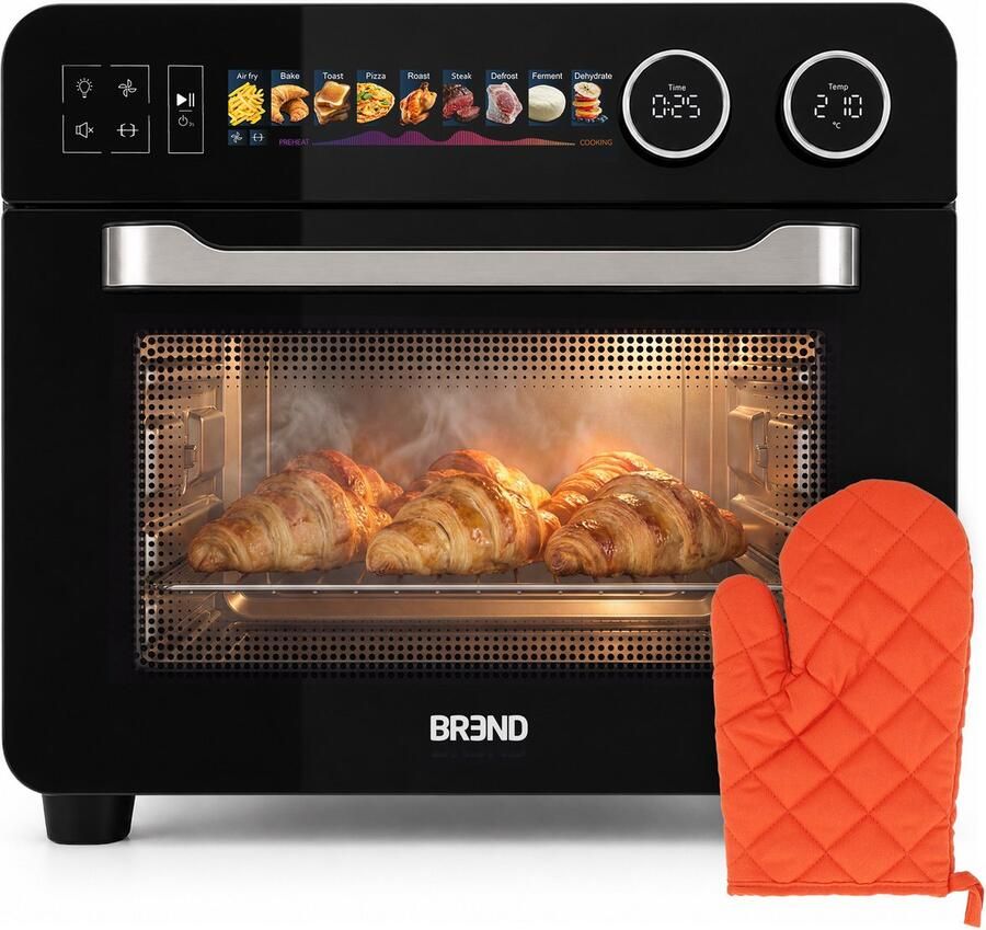 BREND Vrijstaande Combi Oven – XXL Airfryer Stoomoven – 24 Liter – Zelfreinigend – Digitaal Display met Touch – 9 Programma's – Met Accessoires BR-2234 - Foto 1