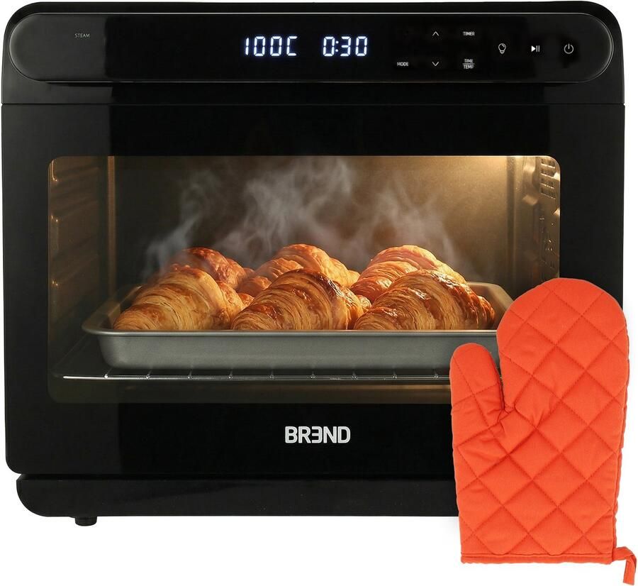 BREND Vrijstaande Combi Oven – XXL Airfryer Stoomoven – 24 Liter – Zelfreinigend – Digitaal Display met Touch – 9 Programma's – Met Accessoires BR-2234 - Foto 1