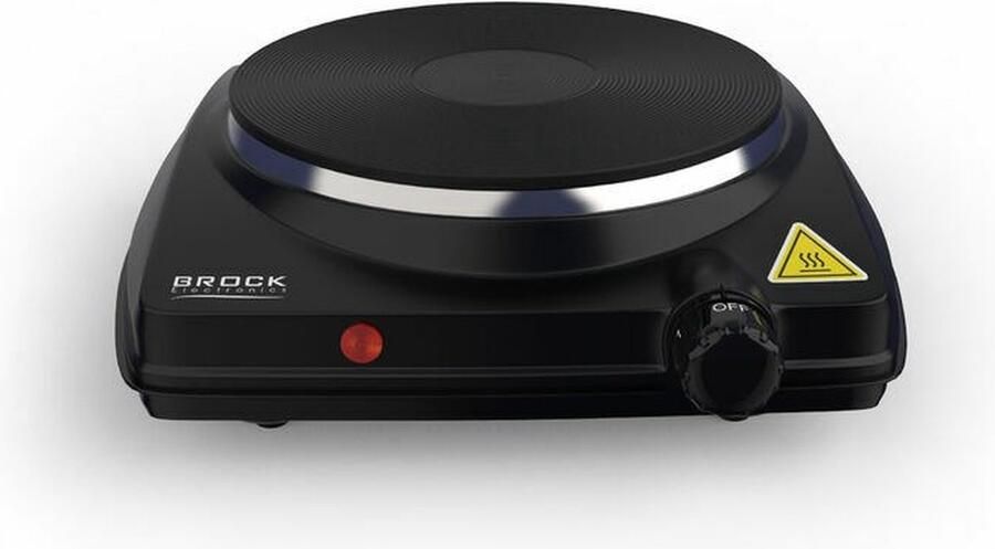 BROCK Eénpits elektrische kookplaat EP 1500 BK zwart