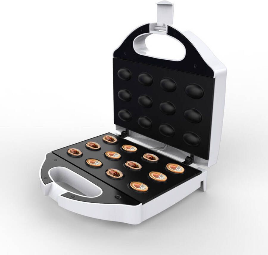 Brock Electronics Brock Elektrische Notenkoekjes Maker 750W – Oreshki Walnootkoekjes Maker – Voor 12 Halve Schelpen – Instelbare Temperatuur & Antiaanbaklaag