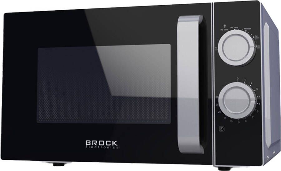 Brock Electronics Brock MWO 2012 SS Magnetron Microwave Oven 21 liter Grijs Zwart
