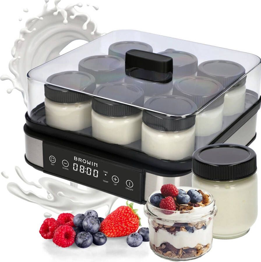 Browin Yoghurtmaker 1.6 liter met 9 potten
