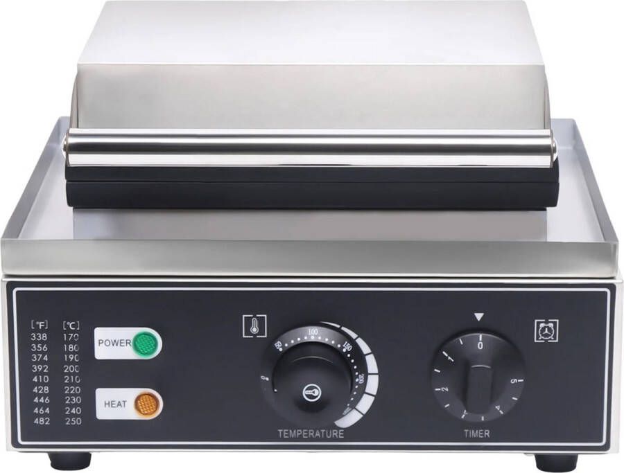 BTD-donutmachine BTD 1550W 12-Grid Donut Maker-Roestvrijstalen-Elektrische-Non-Stick Ronde Wafelijzer-5Cm Donut-Tijd & Temperatuurregeling