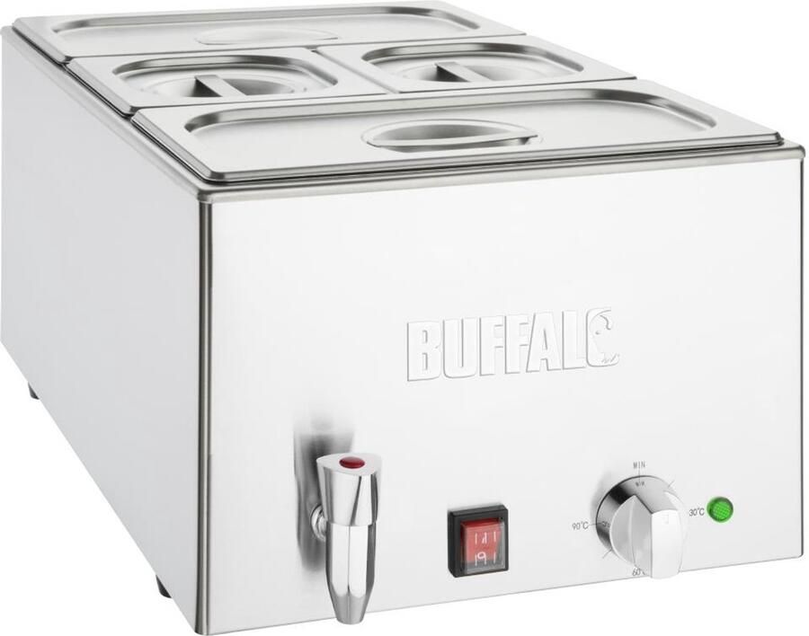Buffalo Bain Marie met Kraan en Pannen