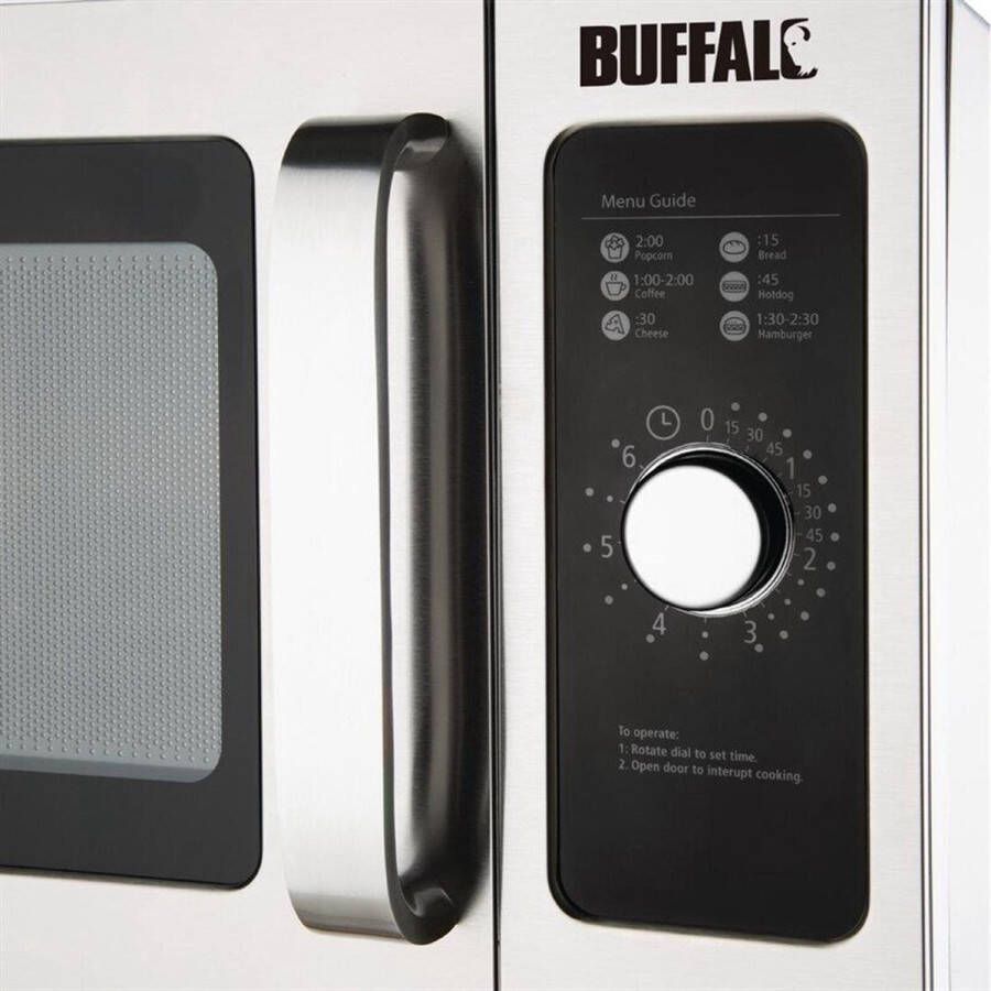 Buffalo Professionele Magnetron 25l 1000w Handmatige Bediening FB861 Horeca & Professioneel