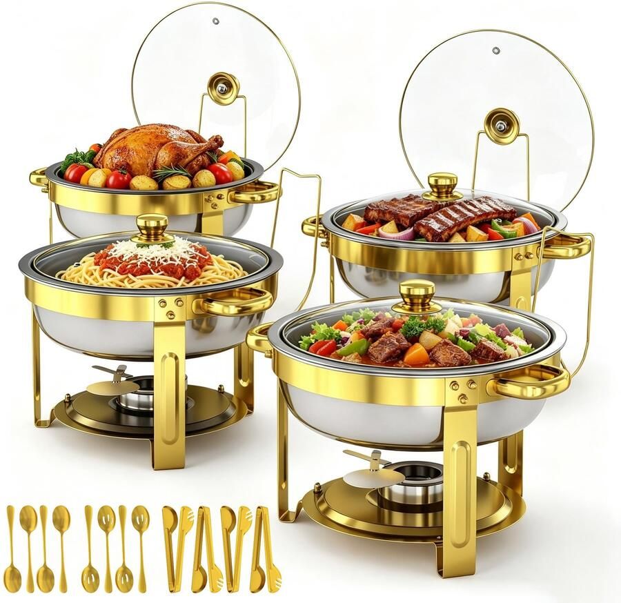 Buffetwarmer Set 4 Delig RVS 6QT