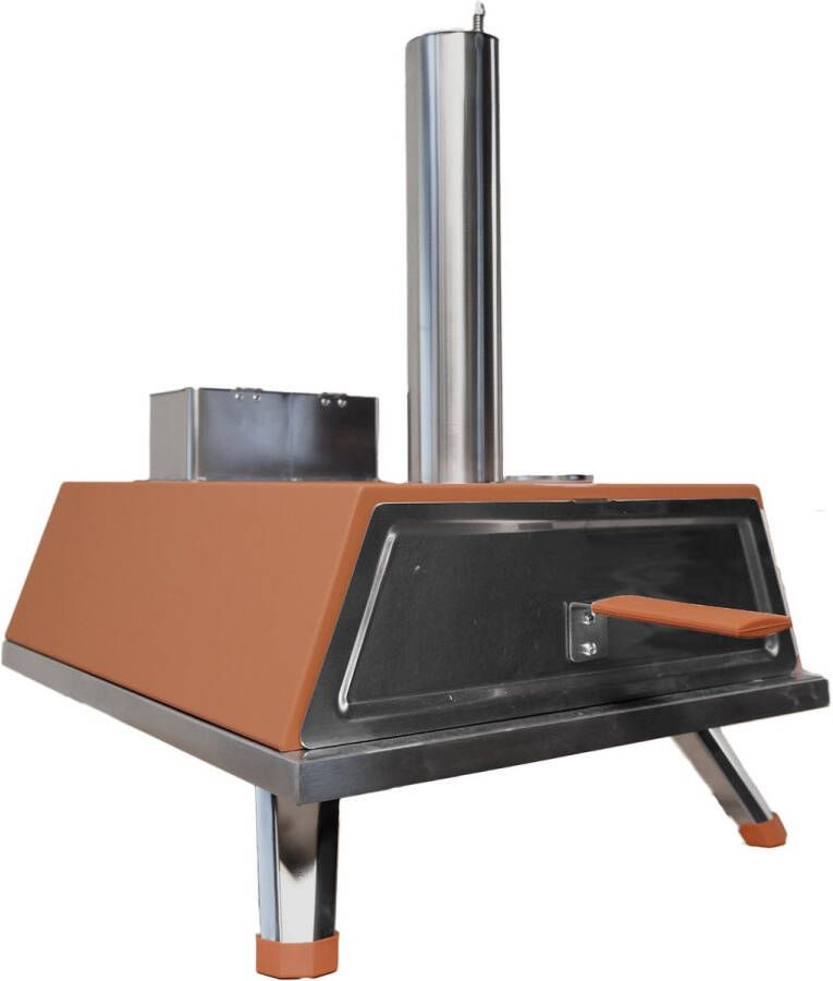 Buitenkado Pizzaoven Terracotta 69x40x44cm Houtgestookt