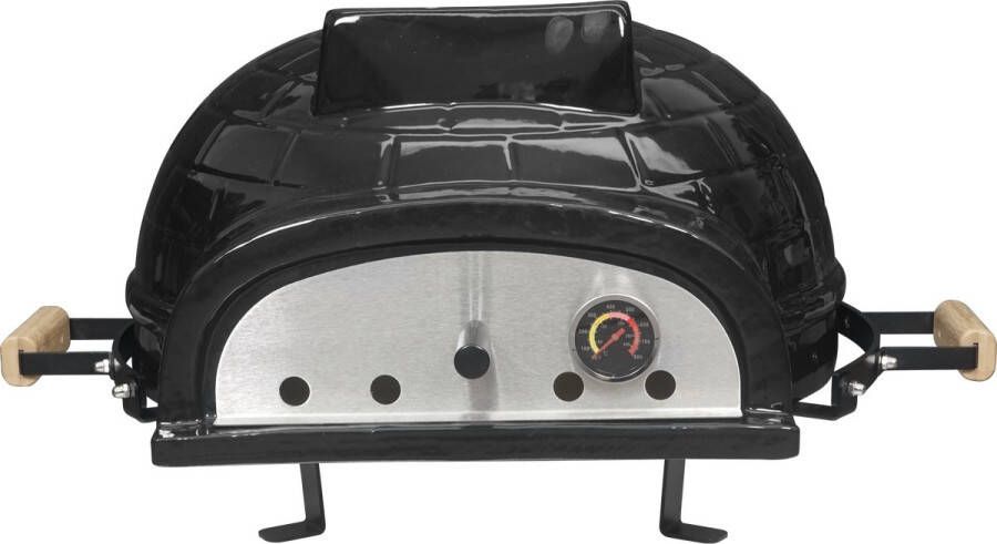 Burnit 21 Keramische Pizza Oven – Authentieke Pizza's in Eigen Tuin Tafelmodel Hout