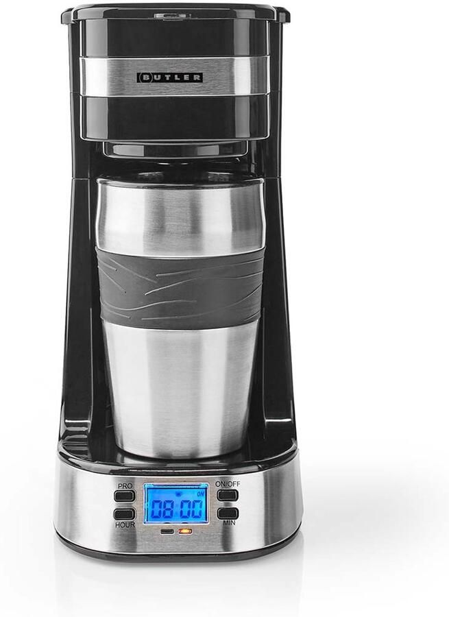 Nedis Butler 16100132 Single-Serve Koffiezetapparaat Met Geïsoleerde Reismok