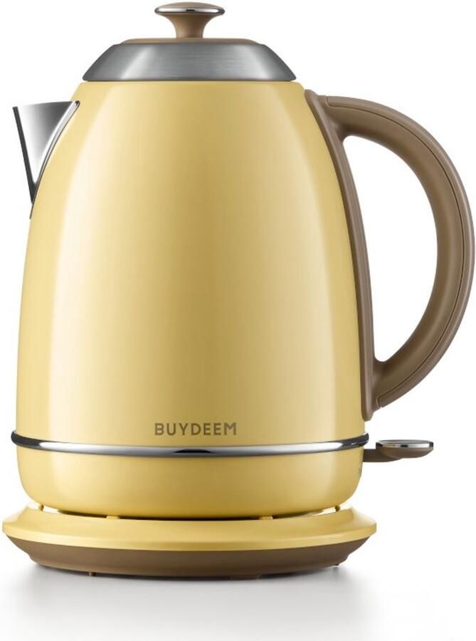 BUYDEEM K640E Retro Waterkoker Mellow Yellow 2400W 1.7L