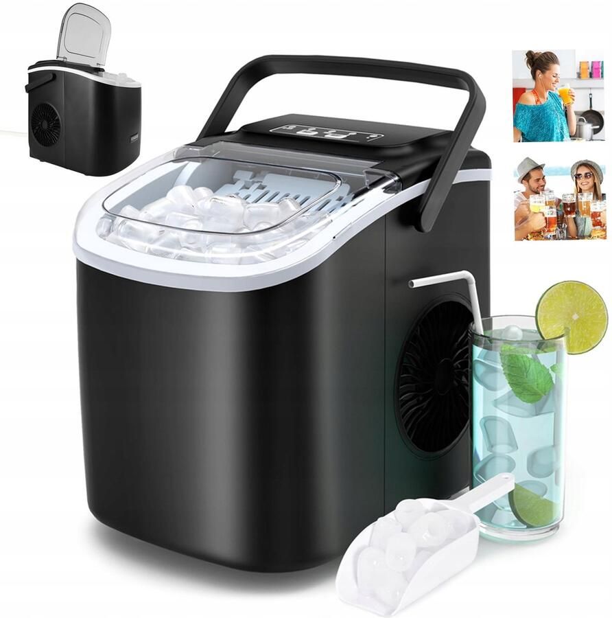 Buyya Draagbare Automatische Ijsblokjesmaker Ijsmachine Voor Op Het Aanrecht Zelfreinigend Ontwerp Voor Gebruik in De Keuken Of Op Kantoor