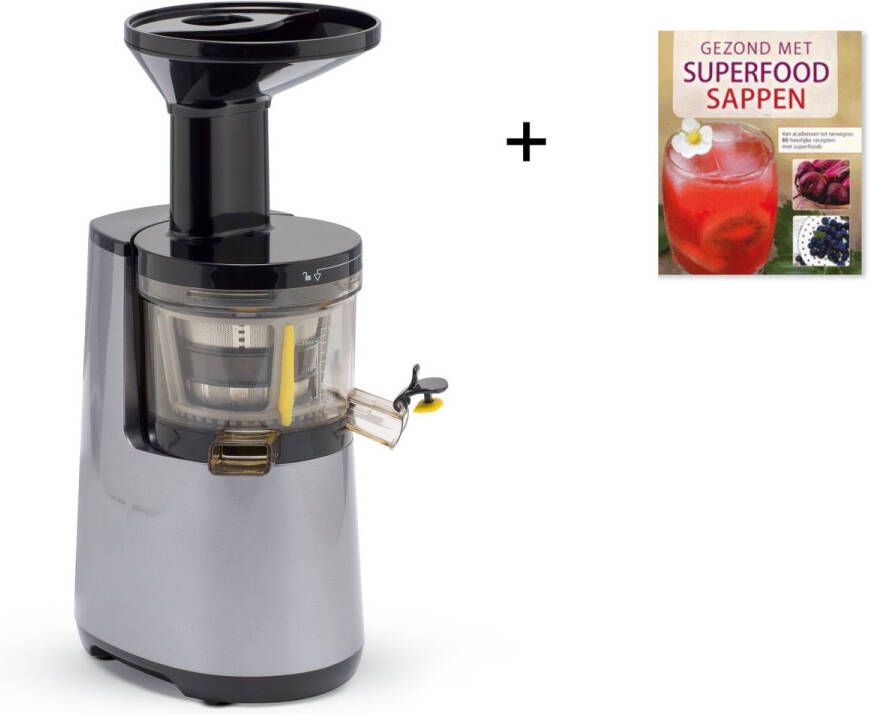 Byzoo Verticale Slowjuicer SJ01 Grijs Juicer Groenten en fruitpers