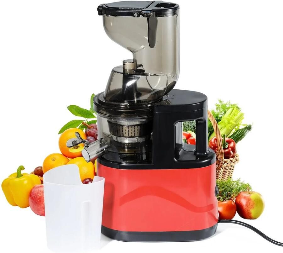 Calivari Slowjuicer 500W – Sapcentrifuge met Brede Vulopening – Voor Groente & Fruit – BPA Vrij