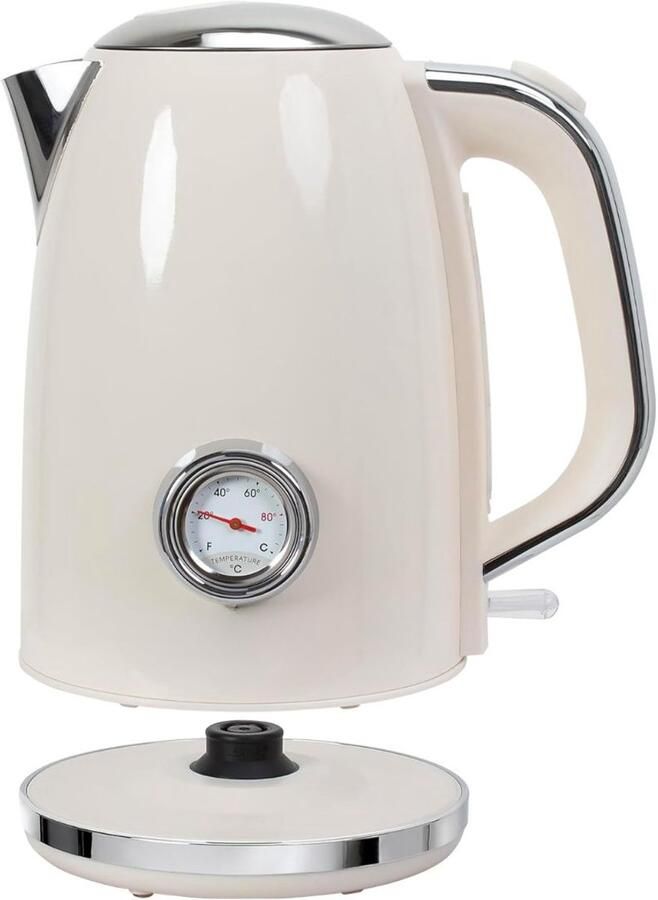 Calviero Retro waterkoker Vintage Waterkoker Kunststof 850-2200 Watt