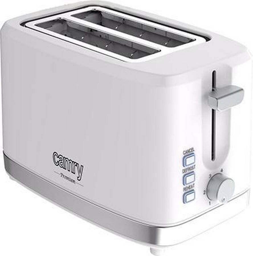 Camry Broodrooster 6 standen Wit Broodroosters Broodrooster retro 900W