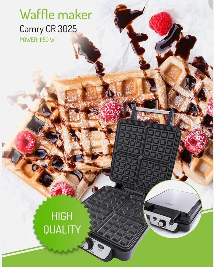 Camry CR 3025 Wafelmaker Wafelijzer - Foto 2