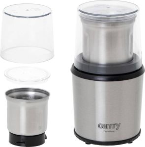 Camry CR 4444 Elektrische Koffiemolen 75 gram Zilver RVS 1