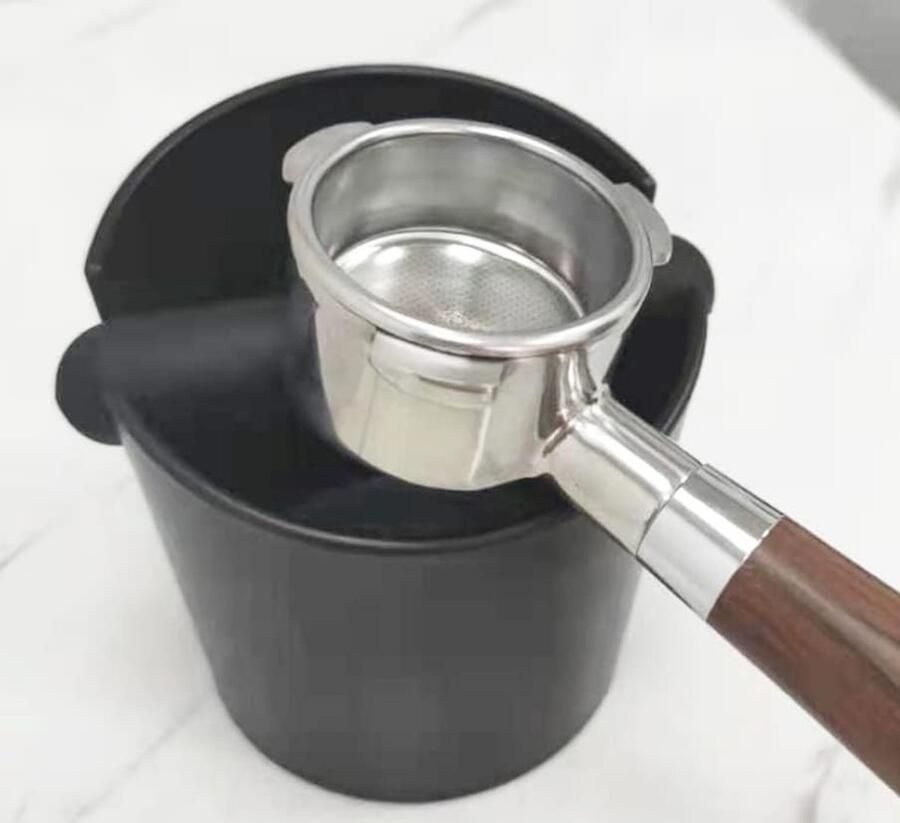 Candala Roestvrij stalen afklopbak voor zeefdrager. Espresso Knock Box 12 5 cm [medium] Afklopbak voor zeefdrager. Afslagdoos