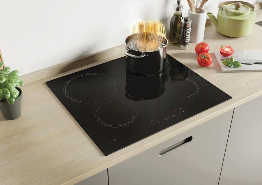Cstore CANDY CH64CCB Keramische kookplaat 4 gebieden 6500 W B 56 x D 49 cm Glascoating Zwart - Foto 3